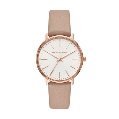 michael kors pyper rose gold-tone leather watch|Pyper Rose Gold.